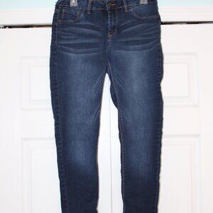 Dark Wash Skinny Jeans with Legging Material
